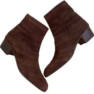 Alvarado Madrid | Shoes | New Rare Vintage Boho Brown Suede Ankle Boots ...